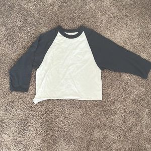 Cropped Baseball Tee